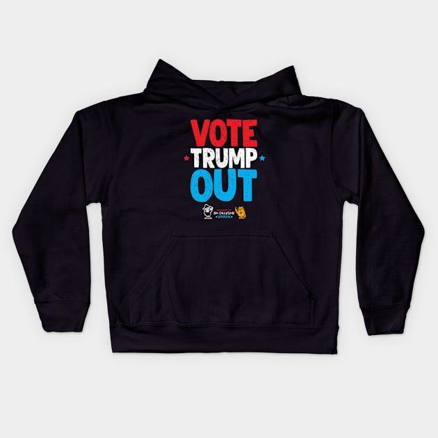 Time to Vote Trump Out!!! Kids Hoodie by brendanjohnson